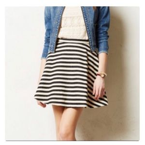 Greylin Stripped Skater skirt Anthropologie